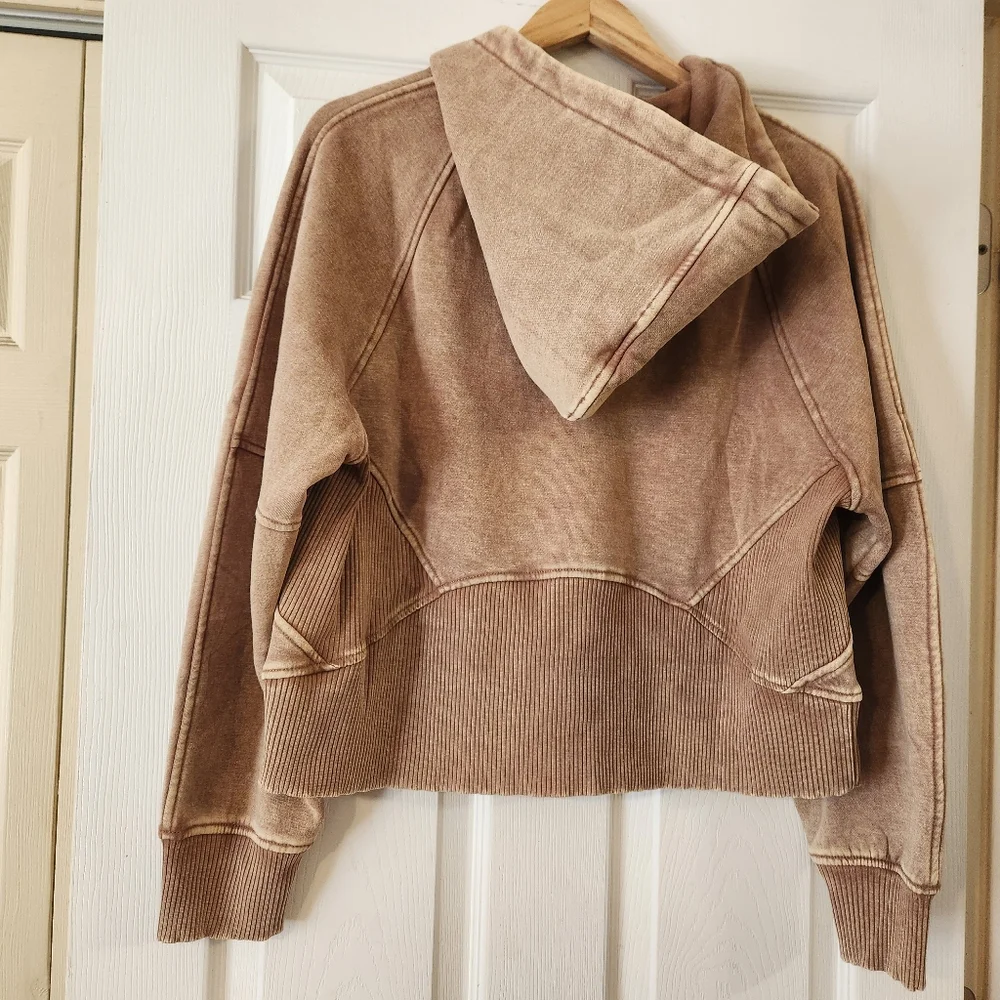 ✨️✨️NWOT✨️✨️ Zenana Outfitters Deep Camel Half-Zip Fleece Pullover ✨️✨️NWOT✨️✨️ - Picture 5 of 7